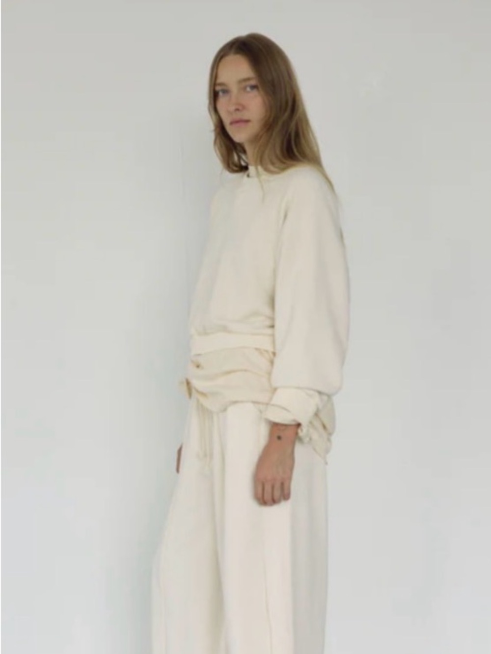 NWT Bohème The Barrel Sweat Pant - Milk